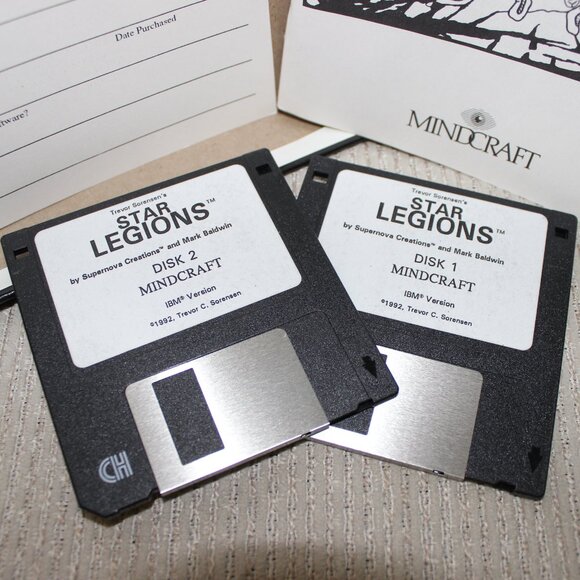 3/$77❤️vintage 1992 Mindcraft Star Legions Big Box Supernova Creations PC Game - Picture 6 of 11